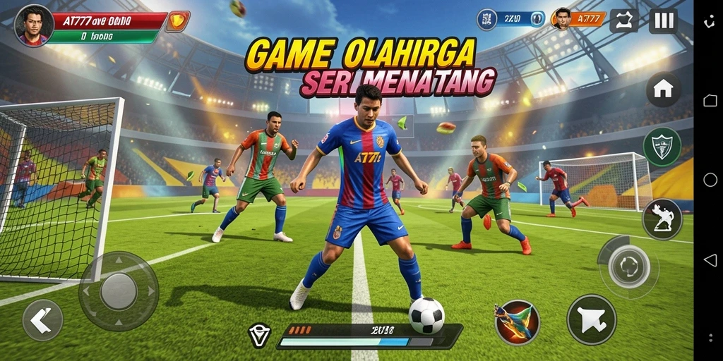 Tampilan gameplay seru di AT777 saat bertanding di cabang olahraga.