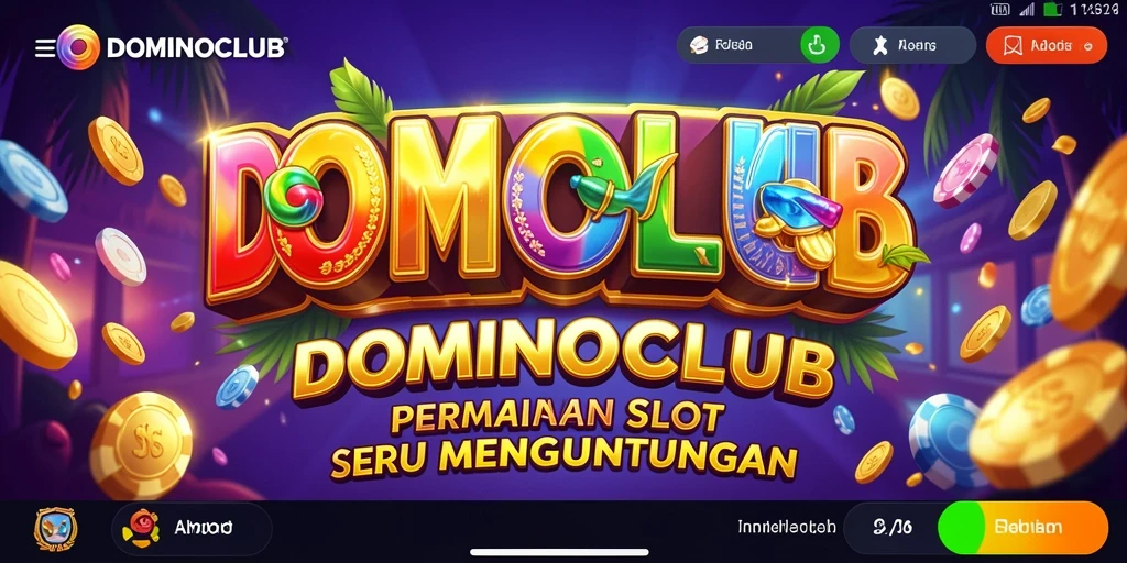 Screenshot gameplay DOMINOCLUB menunjukkan keseruan permainan Slot yang mendebarkan.