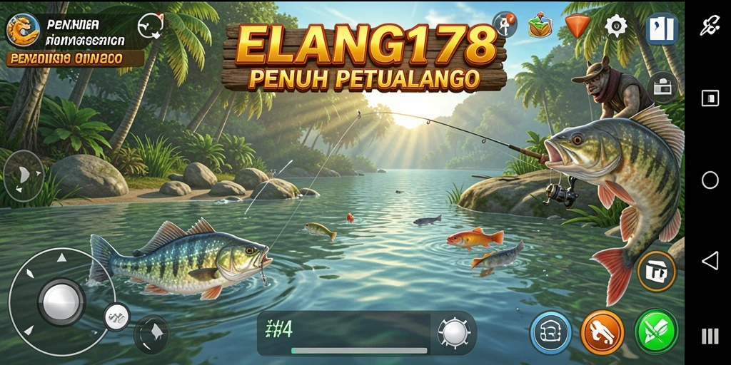 Gameplay menarik ELANG178 dengan aksi memancing yang seru.