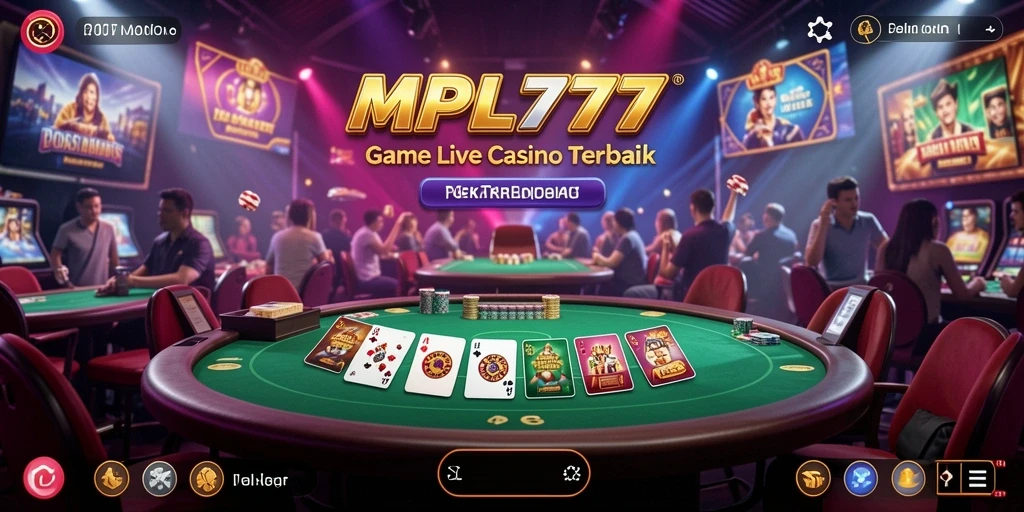 Tampilan menarik dari gameplay Live Casino di MPL777.