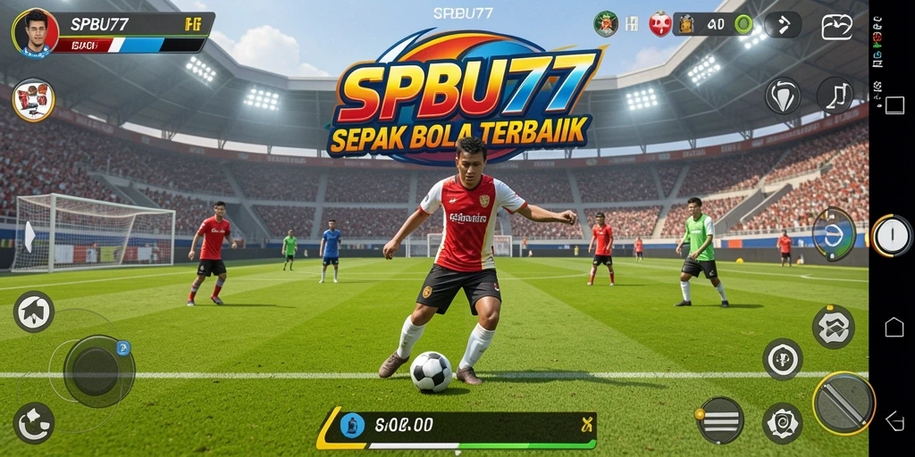 Gameplay menakjubkan SPBU77 dalam aksi sepak bola.