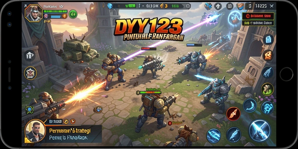 Tampilan utama gameplay <strong>YY123</strong> yang dinamis dan mendebarkan.